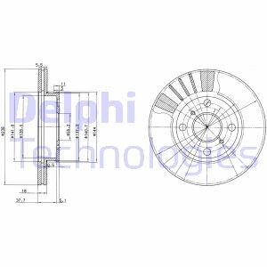 Гальмівні(тормозні) диски Delphi BG3424