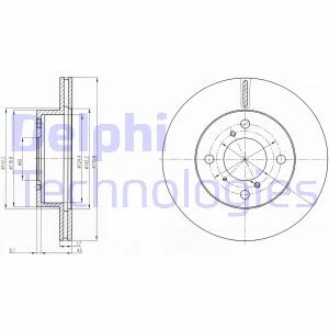 Диск гальмівний Delphi BG3499