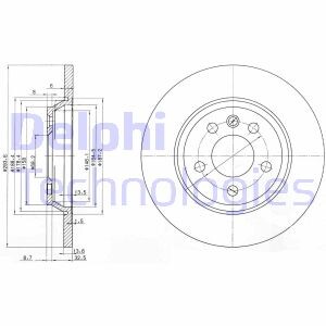 Диск гальмівний Delphi BG3518