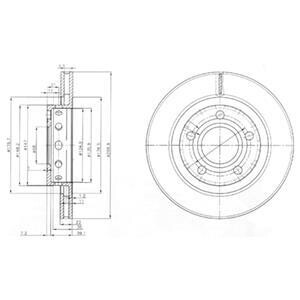 Гальмівні(тормозні) диски Delphi BG3525 (фото 1)