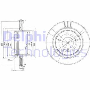 Диск гальмівний Delphi BG3530C