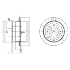 Диск гальмівний Delphi BG3534