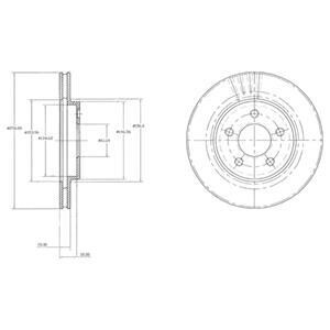 Гальмівні(тормозні) диски Delphi BG3594