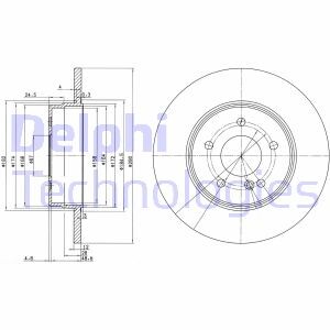 Диск гальмівний Delphi BG3602