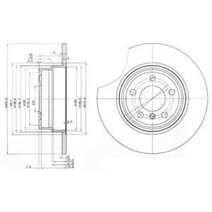 Диск гальмівний Delphi BG3629