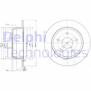 Диск гальмівний Delphi BG3660