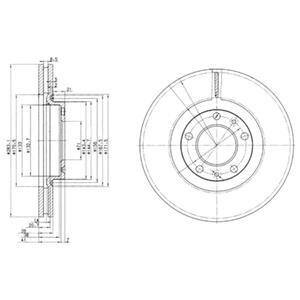 Гальмівні(тормозні) диски Delphi BG3682