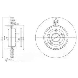 Гальмівні(тормозні) диски Delphi BG3685