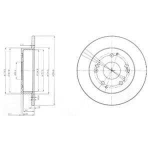 Гальмівні(тормозні) диски Delphi BG3746