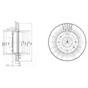 Гальмівні(тормозні) диски Delphi BG3750