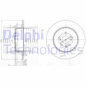 Диск гальмівний Delphi BG3777