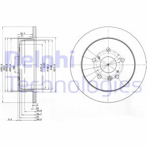 Диск гальмівний Delphi BG3779