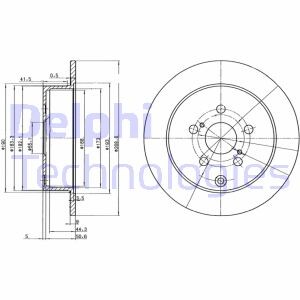 Диск гальмівний Delphi BG3822