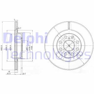 Диск гальмівний Delphi BG3825