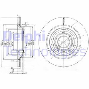 Диск гальмівний Delphi BG3886C