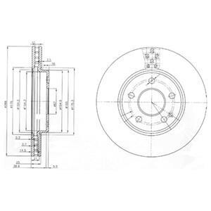 Гальмівний диск Delphi BG3909