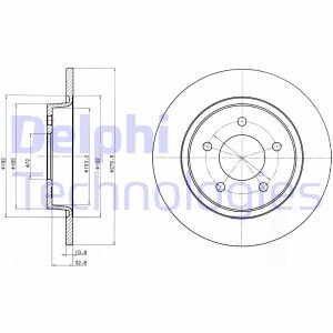 Диск гальмівний Delphi BG3930