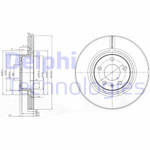 Диск гальмівний Delphi BG3942