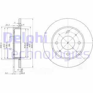 Диск гальмівний Delphi BG3971