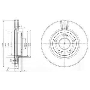 Гальмівні(тормозні) диски Delphi BG3977