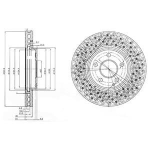 Диск гальмівний Delphi BG3986