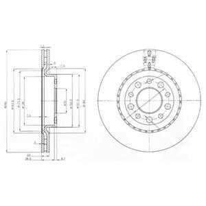 Диск гальмівний Delphi BG3995