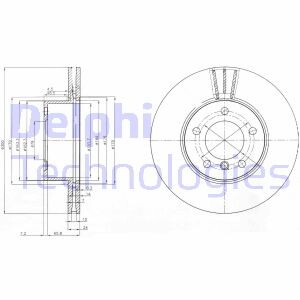 Диск гальмівний Delphi BG3998C (фото 1)