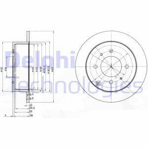 Диск гальмівний Delphi BG4010