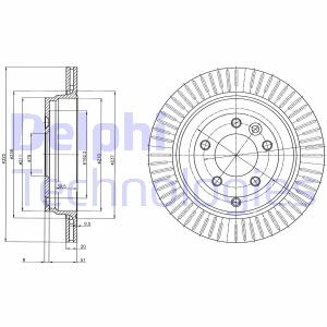 Диск гальмівний Delphi BG4020C