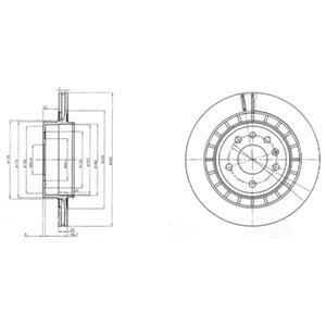 Гальмівний диск Delphi BG4046