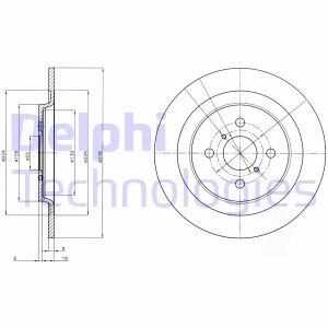 Диск гальмівний Delphi BG4076