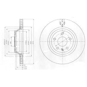 Гальмівний диск Delphi BG4090