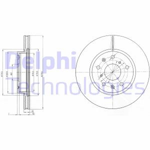 Диск гальмівний Delphi BG4093C