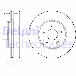 Диск гальмівний Delphi BG4120