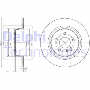 Диск гальмівний Delphi BG4153C