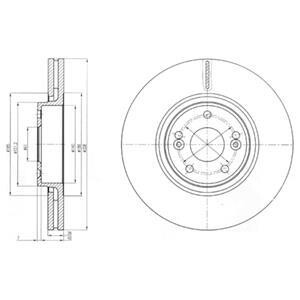 Диск гальмівний Delphi BG4167