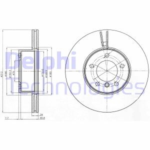 Диск гальмівний Delphi BG4172C