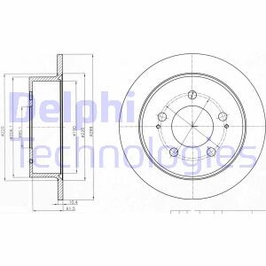 Диск гальмівний Delphi BG4220