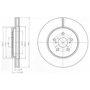 Диск гальмівний Delphi BG4253