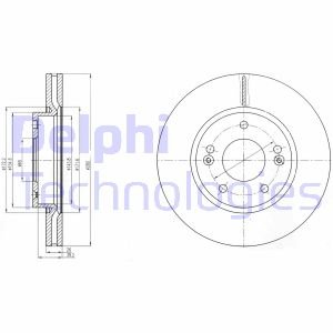 Диск гальмівний Delphi BG4281C