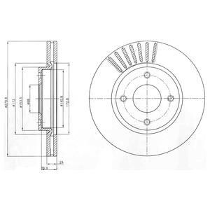 Диск гальмівний Delphi BG4337