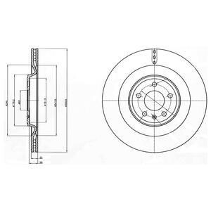 Диск гальмівний Delphi BG4387C