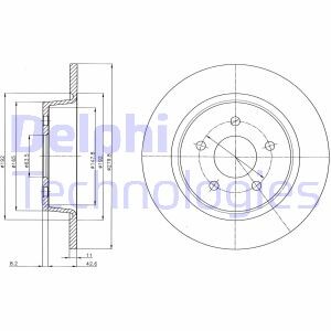 Диск гальмівний Delphi BG4533C