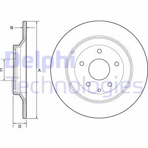 Диск гальмівний Delphi BG4567C