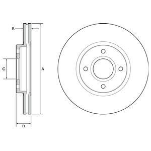 Диск гальмівний Delphi BG4569C