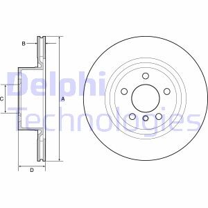 Диск гальмівний Delphi BG4644C