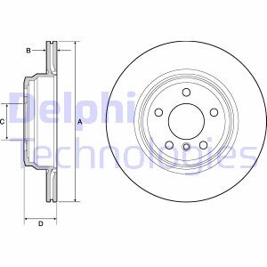 Гальмівний диск Delphi BG4665C