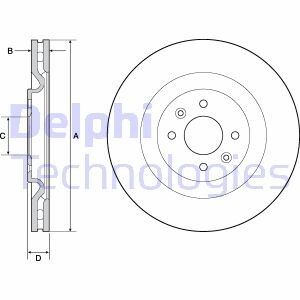 Диск гальмівний Delphi BG4689C