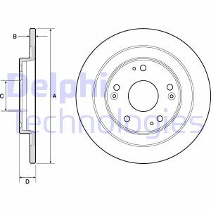 Диск гальмівний Delphi BG4773C