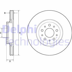 Диск гальмівний Delphi BG4797C